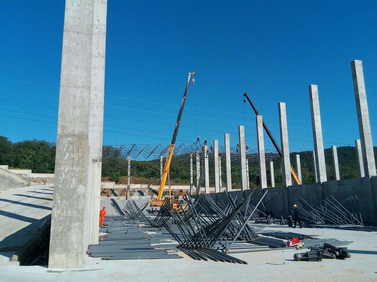 锡林格勒盟威海搅拌站网架